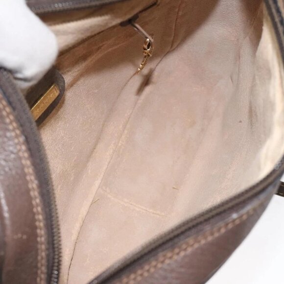 GUCCI GG Supreme Shoulder Bag PVC Beige Gold Auth - Picture 6 of 15